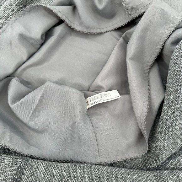 Maeve Anthropologie Womens Gray Thick Ruffle Hem Button Lined Mini Skirt Size 10 - Picture 5 of 7